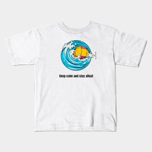 keep calm and stay afloat, waterpolo v1 Kids T-Shirt